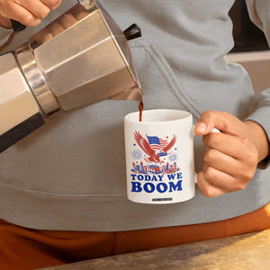 Today We Boom 4th of July Bald Eagle Fireworks Coffee Mug