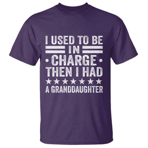 I Used To Be In Charge Then I Had A Granddaughter T Shirt Funny Girl Grandpa TS11 Purple Print Your Wear