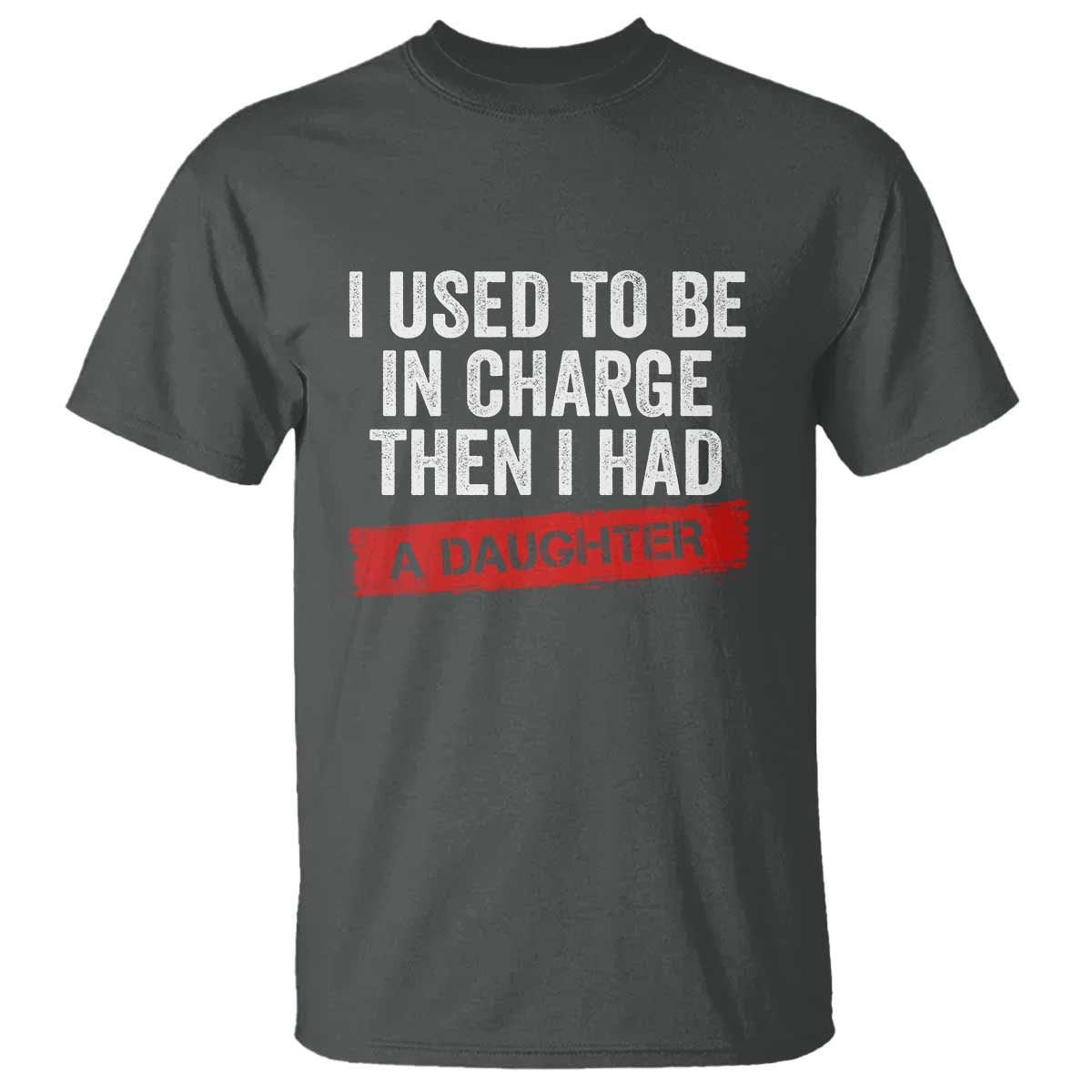 I Used To Be In Charge Then I Had A Daughter T Shirt Funny Girl Dad Fathers Day