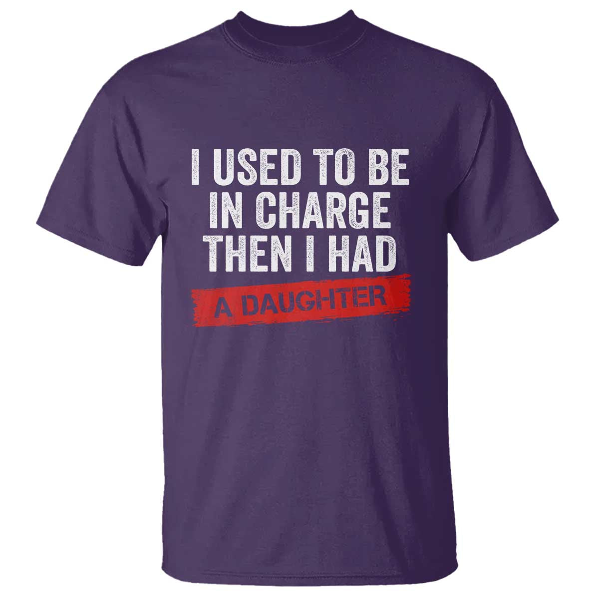 I Used To Be In Charge Then I Had A Daughter T Shirt Funny Girl Dad Fathers Day