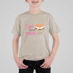 Funny Girls Have Smore Fun T Shirt For Kid Camping Food S'more TS11 Sand Print Your Wear