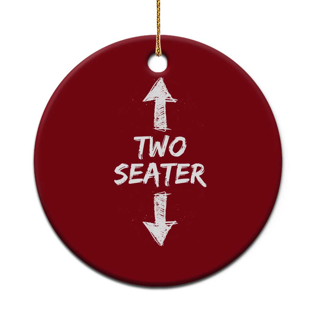 Funny Two Seater Ceramic Ornament Dirty Adult Humor Offensive Gag TS11 1pc Red Print Your Wear