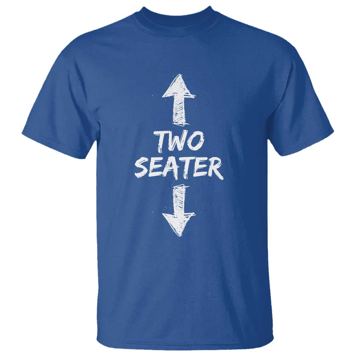 Funny Two Seater T Shirt Dirty Adult Humor Offensive Gag TS11 Royal Blue Print Your Wear