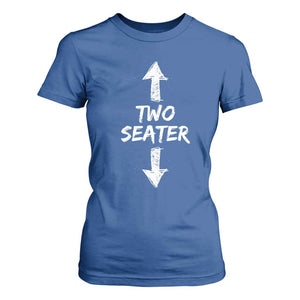 Funny Two Seater T Shirt For Women Dirty Adult Humor Offensive Gag TS11 Royal Blue Print Your Wear