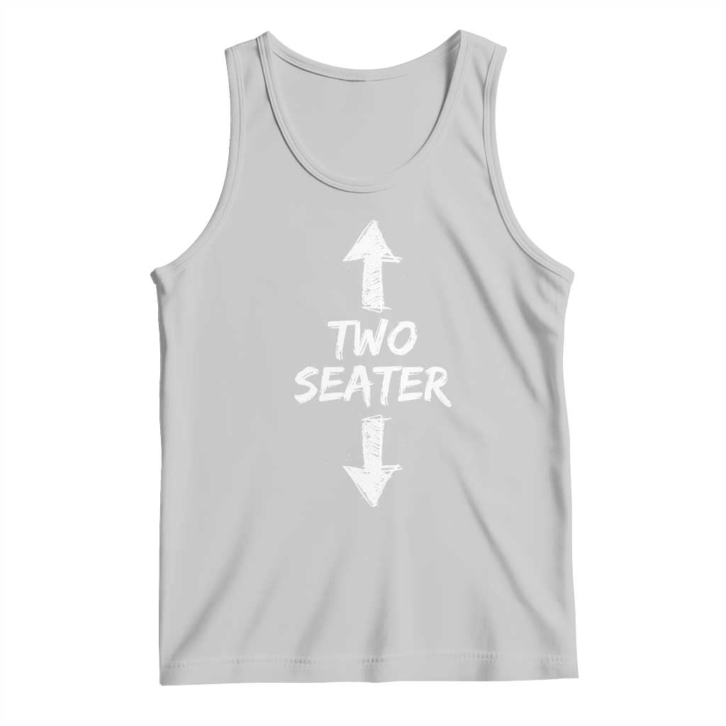 Funny Two Seater Tank Top Dirty Adult Humor Offensive Gag TS11 Ash Print Your Wear