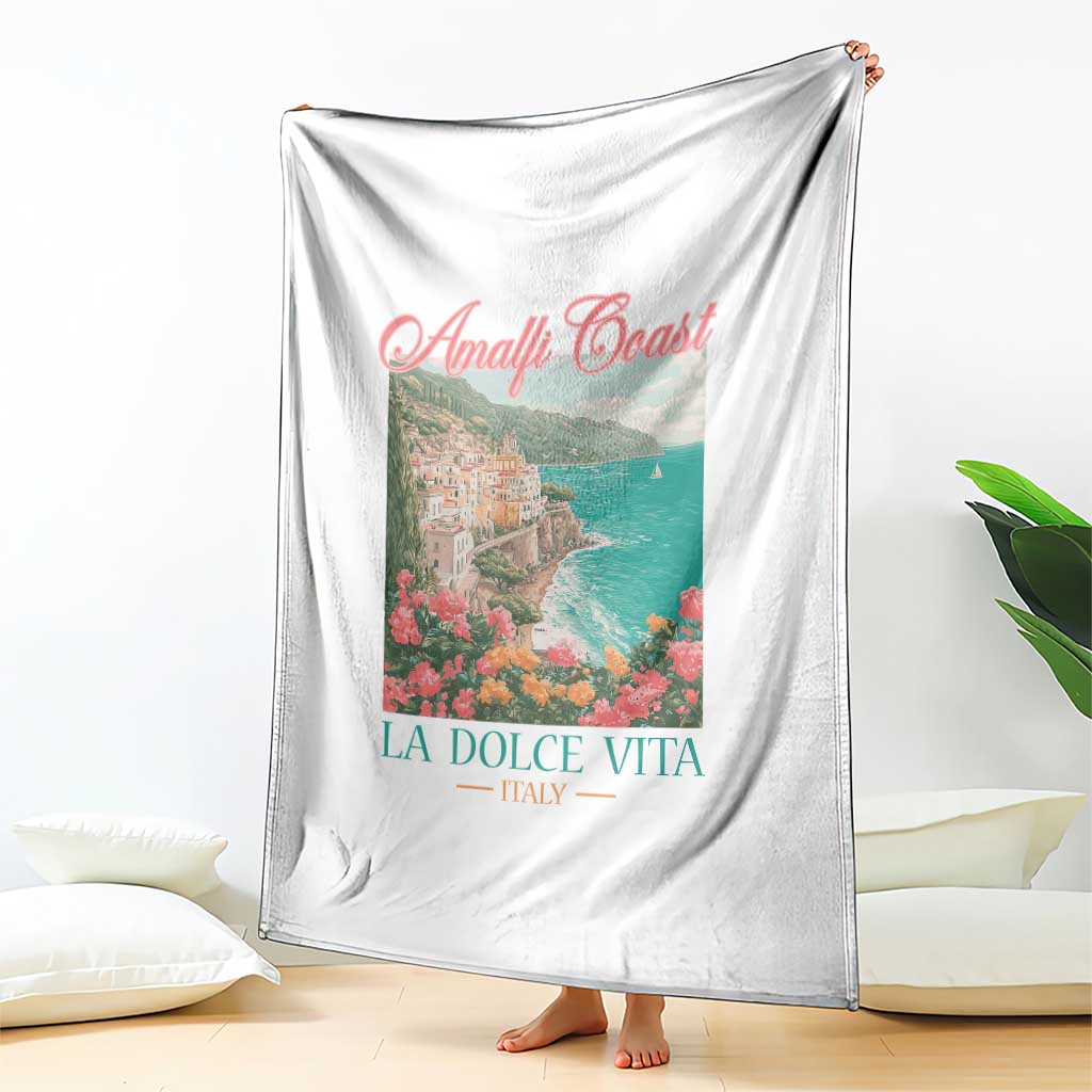 Amalfi Coast Italy Travel Trip Throw Blanket La Dolce Vita Mediterranean Sea TS11 Print Your Wear