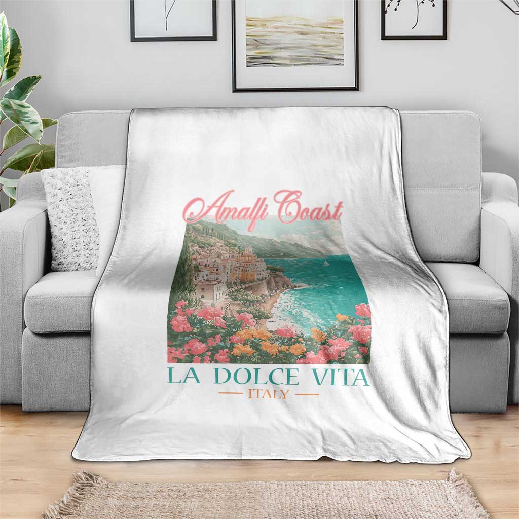 Amalfi Coast Italy Travel Trip Throw Blanket La Dolce Vita Mediterranean Sea TS11 Print Your Wear