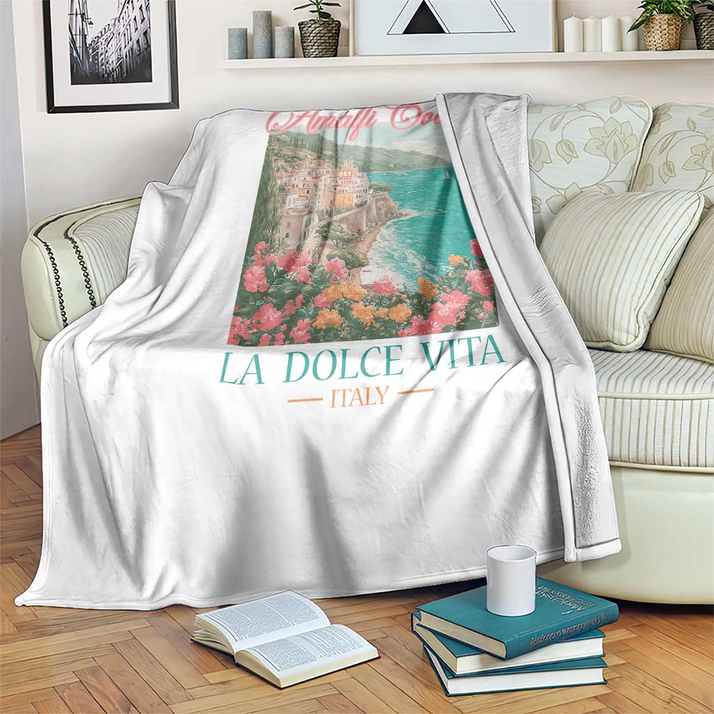 Amalfi Coast Italy Travel Trip Throw Blanket La Dolce Vita Mediterranean Sea TS11 Print Your Wear