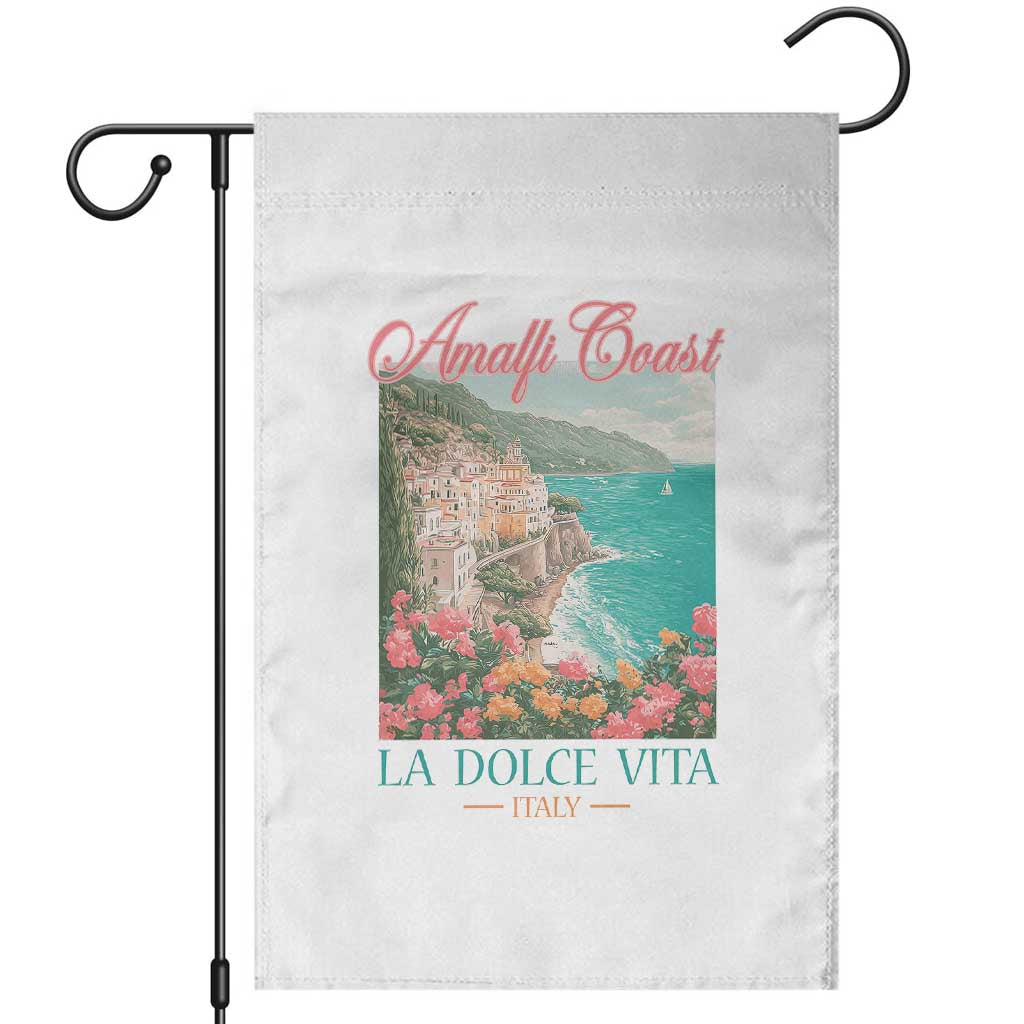 Amalfi Coast Italy Travel Trip Garden Flag La Dolce Vita Mediterranean Sea TS11 White Print Your Wear