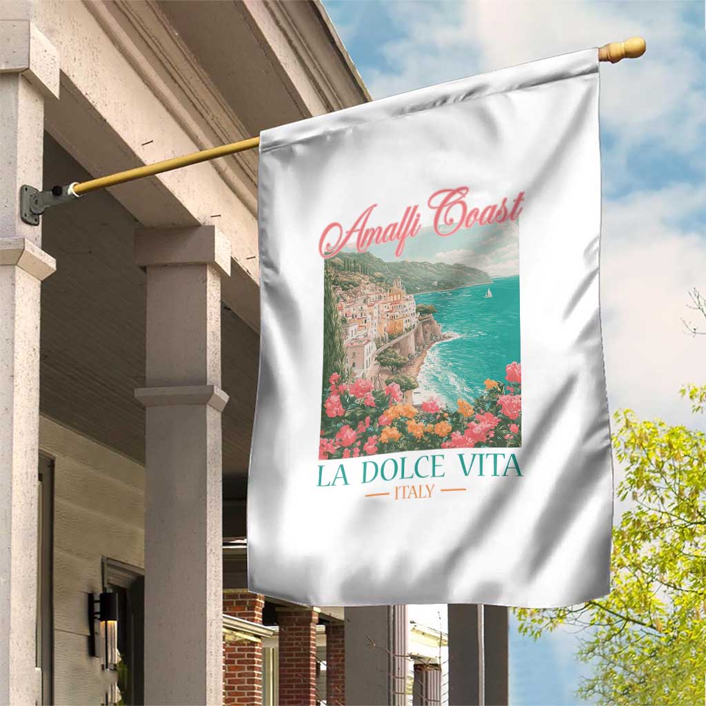Amalfi Coast Italy Travel Trip Garden Flag La Dolce Vita Mediterranean Sea TS11 Print Your Wear