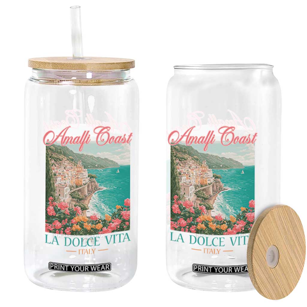Amalfi Coast Italy Travel Trip Glass Can La Dolce Vita Mediterranean Sea TS11 Print Your Wear