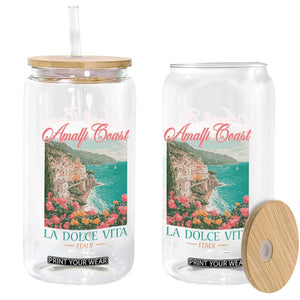 Amalfi Coast Italy Travel Trip Glass Can La Dolce Vita Mediterranean Sea TS11 Print Your Wear