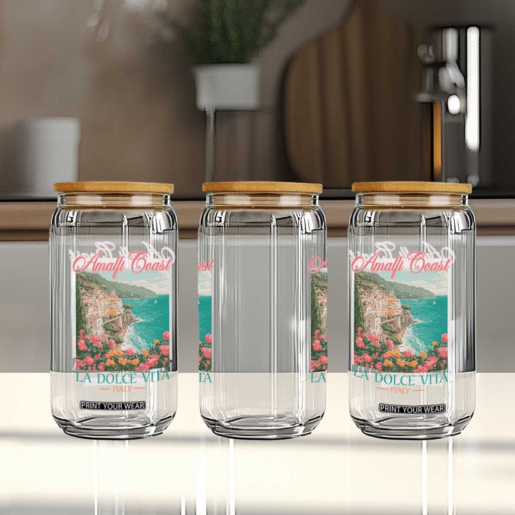 Amalfi Coast Italy Travel Trip Glass Can La Dolce Vita Mediterranean Sea TS11 Print Your Wear