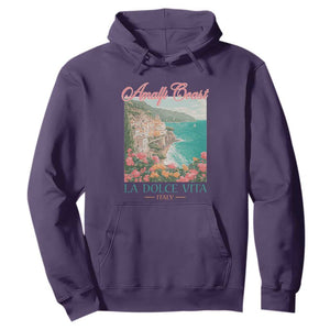 Amalfi Coast Italy Travel Trip Hoodie La Dolce Vita Mediterranean Sea TS11 Purple Print Your Wear
