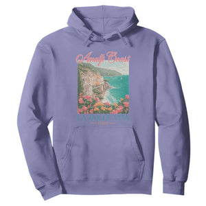 Amalfi Coast Italy Travel Trip Hoodie La Dolce Vita Mediterranean Sea TS11 Violet Print Your Wear