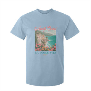 Amalfi Coast Italy Travel Trip T Shirt For Kid La Dolce Vita Mediterranean Sea TS11 Light Blue Print Your Wear