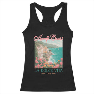Amalfi Coast Italy Travel Trip Racerback Tank Top La Dolce Vita Mediterranean Sea TS11 Black Print Your Wear