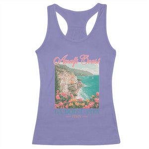 Amalfi Coast Italy Travel Trip Racerback Tank Top La Dolce Vita Mediterranean Sea TS11 Violet Print Your Wear