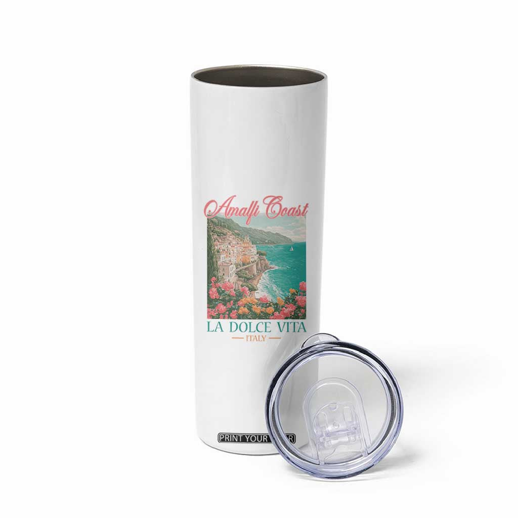 Amalfi Coast Italy Travel Trip Skinny Tumbler La Dolce Vita Mediterranean Sea TS11 Print Your Wear