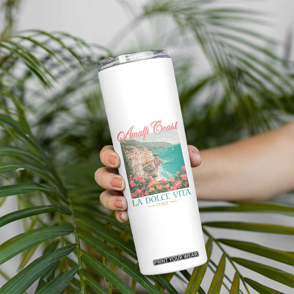 Amalfi Coast Italy Travel Trip Skinny Tumbler La Dolce Vita Mediterranean Sea TS11 Print Your Wear