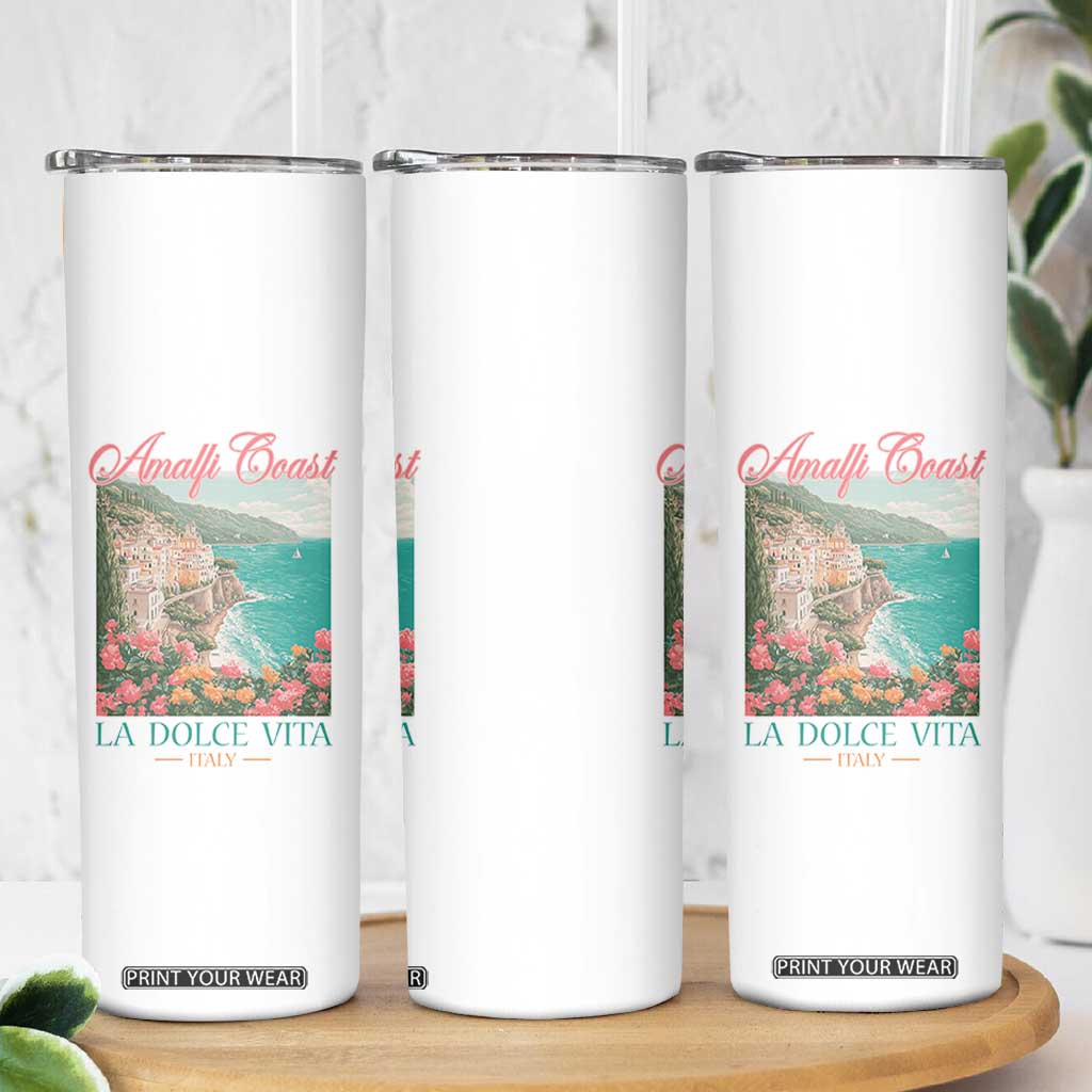 Amalfi Coast Italy Travel Trip Skinny Tumbler La Dolce Vita Mediterranean Sea TS11 Print Your Wear