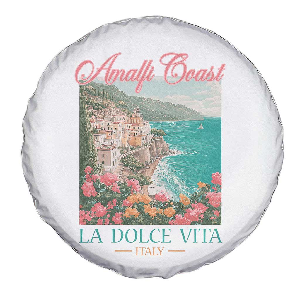 Amalfi Coast Italy Travel Trip Spare Tire Cover La Dolce Vita Mediterranean Sea TS11 Print Your Wear