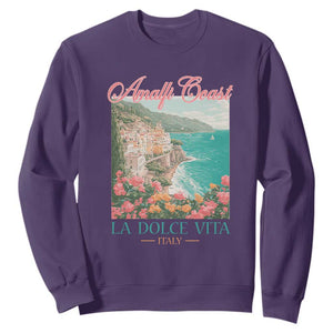Amalfi Coast Italy Travel Trip Sweatshirt La Dolce Vita Mediterranean Sea TS11 Purple Print Your Wear