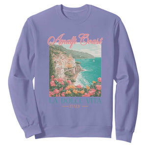 Amalfi Coast Italy Travel Trip Sweatshirt La Dolce Vita Mediterranean Sea TS11 Violet Print Your Wear