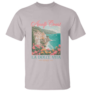 Amalfi Coast Italy Travel Trip T Shirt La Dolce Vita Mediterranean Sea TS11 Ice Gray Print Your Wear