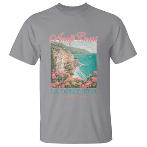 Amalfi Coast Italy Travel Trip T Shirt La Dolce Vita Mediterranean Sea TS11 Sport Gray Print Your Wear