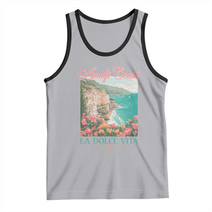 Amalfi Coast Italy Travel Trip Tank Top La Dolce Vita Mediterranean Sea TS11 Athletic Heather Black Print Your Wear