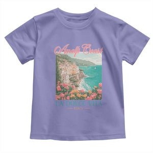 Amalfi Coast Italy Travel Trip Toddler T Shirt La Dolce Vita Mediterranean Sea TS11 Violet Print Your Wear
