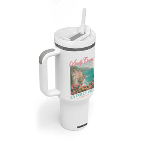 Amalfi Coast Italy Travel Trip Tumbler With Handle La Dolce Vita Mediterranean Sea TS11 Print Your Wear