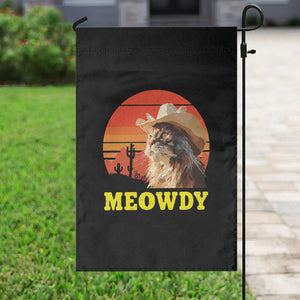 Funny Meowdy Garden Flag Country Music Western Cowboy Cat TS11 Print Your Wear