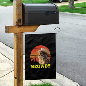 Funny Meowdy Garden Flag Country Music Western Cowboy Cat TS11 Print Your Wear