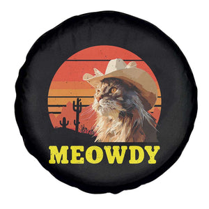 Funny Meowdy Spare Tire Cover Country Music Western Cowboy Cat TS11 Print Your Wear