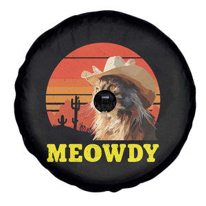 Funny Meowdy Spare Tire Cover Country Music Western Cowboy Cat TS11 Print Your Wear