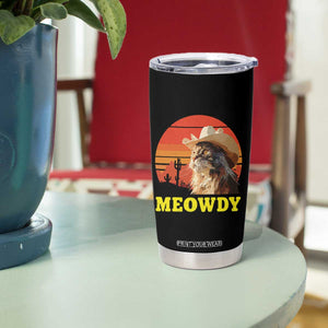 Funny Meowdy Tumbler Cup Country Music Western Cowboy Cat TS11 Print Your Wear