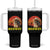 Funny Meowdy Tumbler With Handle Country Music Western Cowboy Cat TS11 One Size: 40 oz Black Print Your Wear