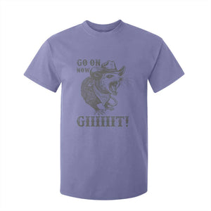 Funny Cowboy Opossum T Shirt For Kid Go On Now Git Western Country Opossum TS11 Violet Print Your Wear