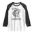 Funny Cowboy Opossum Raglan Shirt Go On Now Git Western Country Opossum TS11 White Black Print Your Wear