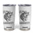 Funny Cowboy Opossum Tumbler Cup Go On Now Git Western Country Opossum TS11 White Print Your Wear