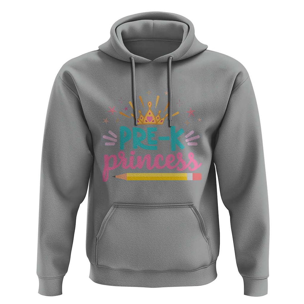 Back To School Hoodie Pre-K Princess Lovely Yellow Crown Pencil Cute Star TS11 Sport Gray Print Your Wear