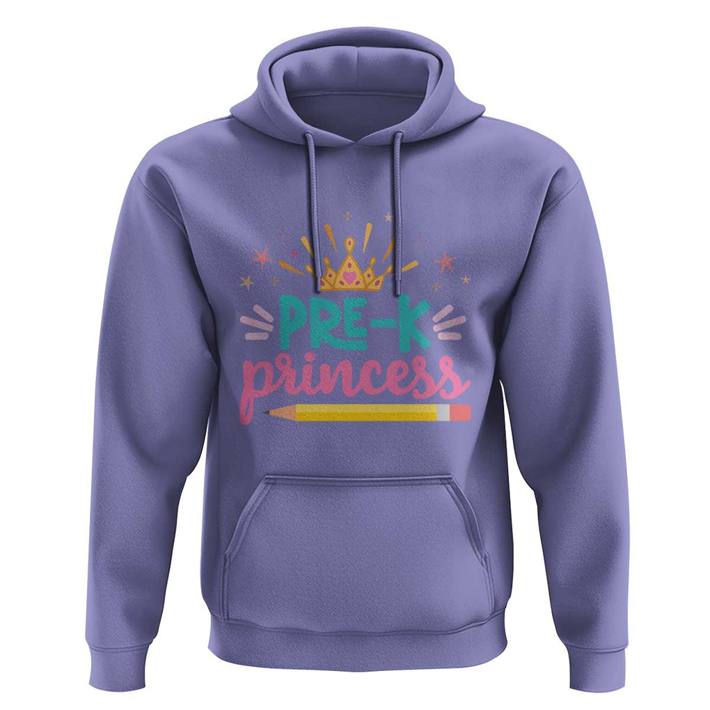 Back To School Hoodie Pre-K Princess Lovely Yellow Crown Pencil Cute Star TS11 Violet Print Your Wear