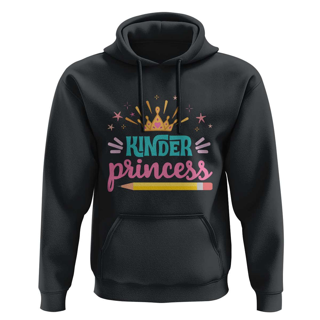 Back To School Hoodie Kinder Princess Lovely Yellow Crown Pencil Cute Star TS11 Black Print Your Wear