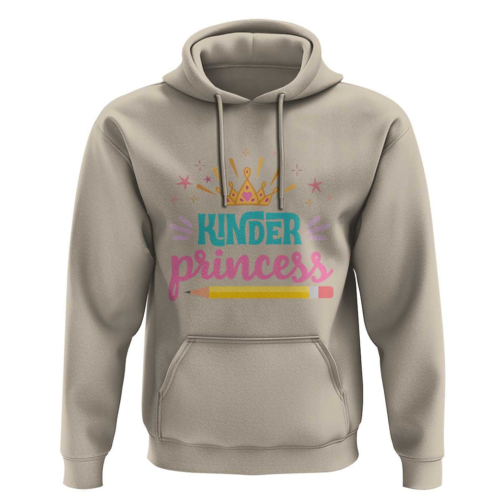 Back To School Hoodie Kinder Princess Lovely Yellow Crown Pencil Cute Star TS11 Sand Print Your Wear