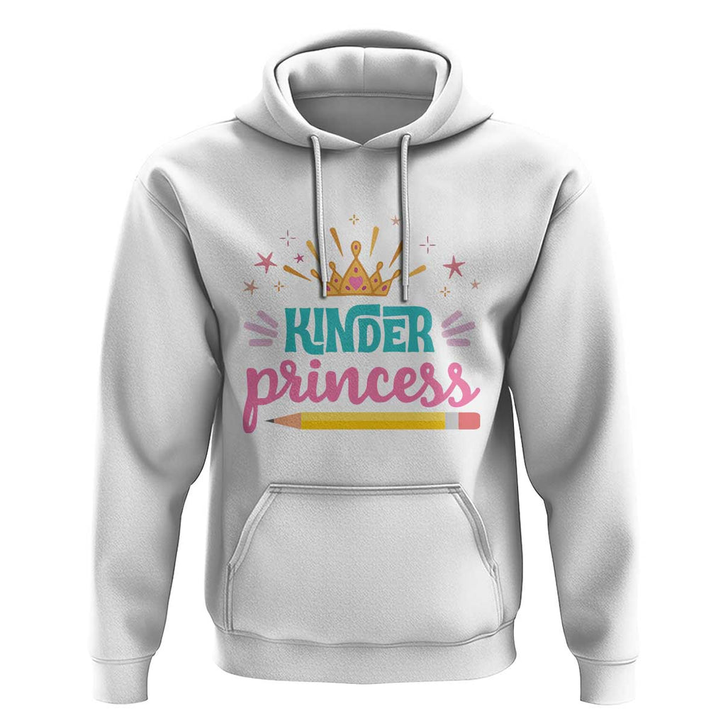 Back To School Hoodie Kinder Princess Lovely Yellow Crown Pencil Cute Star TS11 White Print Your Wear