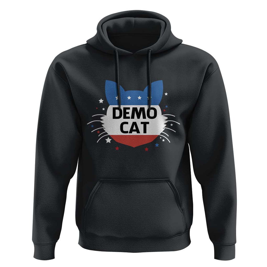 Funny American Cat Hoodie Demo Cat Star US Flag TS11 Black Print Your Wear