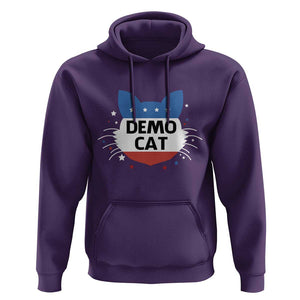 Funny American Cat Hoodie Demo Cat Star US Flag TS11 Purple Print Your Wear
