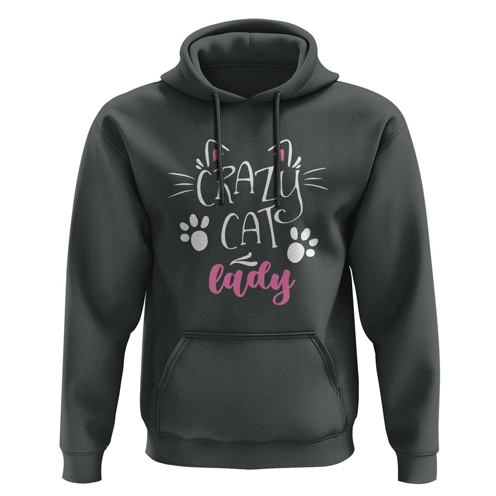 Funny Crazy Cat Lady Hoodie President Kamala Cat Paw Ears TS11 Dark Heather Print Your Wear